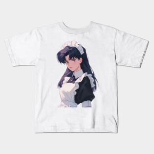 Misato Katsuragi Neon Genesis Evangelion Maid Dress 2! Kids T-Shirt